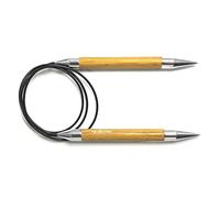 KnitPro Royale: Ferri da Maglia: Circolare: Fisso: 100 cm x 12,00 mm, Legno di Betulla, Ottone, Multicolore, 12 mm