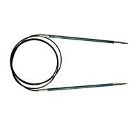 KnitPro Royale: Ferri da Maglia: Circolare: Fisso: 40 cm x 3,25 mm, Legno di Betulla, Ottone, Multicolore