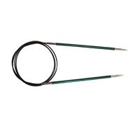 KnitPro Royale: Ferri da Maglia: Circolare: Fisso: 40 cm x 3,50 mm, Legno di Betulla, Ottone, Multicolore