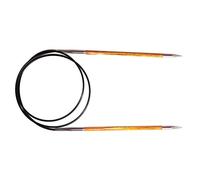 KnitPro Royale: Ferri da Maglia: Circolare: Fisso: 40 cm x 3,75 mm, Legno di Betulla, Ottone, Multicolore