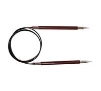 KnitPro Royale: Ferri da Maglia: circolari: Fisso: 100 cm x 7,00 mm, Legno di Betulla, Ottone, Multicolore, 7 mm