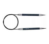 KnitPro Royale: Ferri da Maglia: circolari: Fisso: 80 cm x 8,00 mm, Legno di Betulla, Ottone, Multicolore, 8 mm