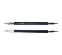 KnitPro Royale Ferri per Lavorare a Maglia a Doppia Punta, in Betulla, in Ottone, Multicolori, 15 cm x 20 mm, Set da 6