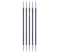 KnitPro Royale Ferri per Lavorare a Maglia a Doppia Punta, in Betulla, in Ottone, Multicolori, 15 cm x 3 mm, Set da 6
