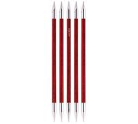 KnitPro Royale Ferri per Lavorare a Maglia a Doppia Punta, in Betulla, in Ottone, Multicolori, 15 cm x 5 mm, Set da 6
