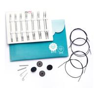 KnitPro Set Di Punte Per Ferri Circolari Intercambiabili Deluxe 3.50-8.00mm