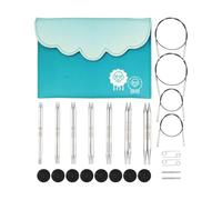 KnitPro - Set di punte per ferri circolari intercambiabili Nova Cubics Deluxe - (4,00-8,00 mm)