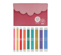 KnitPro Set ferri da maglia Zing a doppia punta - Set di ferri da maglia a doppia punta 9 x 15 cm da 5 Set Zing Deluxe per principianti, professionisti e set regalo
