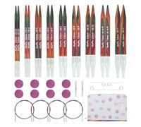 KnitPro Symfonie 2 Deluxe - Set di ferri intercambiabili da 13 cm, 9 misure (da 3 mm a 8 mm)