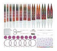KnitPro Symfonie 2 Grande - Set di ferri intercambiabili, 13 cm, 12 misure (da 3 mm a 12 mm)