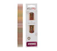 KnitPro Symfonie - Ferri a Doppia Punta 15 cm x 3,5 mm, Colore: Multicolore