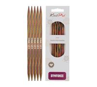 KnitPro Symfonie - Ferri a Doppia Punta 15 cm x 6 mm, Colore: Multicolore