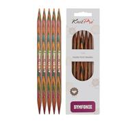 KnitPro Symfonie - Ferri a Doppia Punta 15 cm x 7 mm, Colore: Multicolore