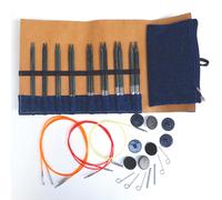 KnitPro Symfonie Indigo Wood Set Di Aghi Intercambiabili Per Denim