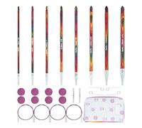 KnitPro Symfonie - Set di 2 uncinetti afgani/tunisini, 8 misure (da 3,5 mm a 8 mm)