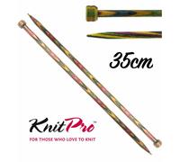 KnitPro Symfonie Wood Ferri Dritti Per Maglia A Un Unico Pungiglione - 35cm