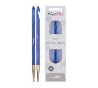 KnitPro Trendz: Uncinetto: Afghano/tunisino: estremità Singola: 7,00 mm, Blu