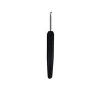 KnitPro Uncinetto in alluminio con impugnatura morbida, 2,50 mm, colore nero, 3 pezzi