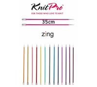 KnitPro Zing Dritto / Singolo Punto da Magli Ferri - 35cm Lunghezza - Tutti