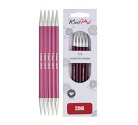 KnitPro Zing - Ferri a Doppia Punta, 20 cm, Misura US 10 (6 mm)