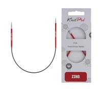 KnitPro Zing - Ferri circolari asimmetrici 10" (25 cm), 2,5 mm