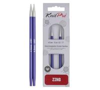 KnitPro Zing: Ferri da Maglia: circolari: intercambiabili: Normali: 4,50 mm, Alluminio, Multicolore