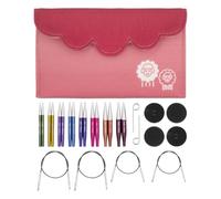 KnitPro Zing - Mini aghi intercambiabili da 5 cm, 8 misure (da 3 mm a 6 mm)