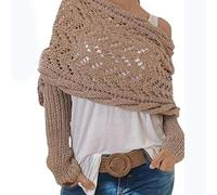 Knitted Cable Wrap, Shrugs for Women, Knitted Wrap, Knitted Cable Wrap, Shrugs for Women, Knitted Cable Wrap Shrug, Multifunctional Scarf with Sleeves,Shrugs for Women,Sweater Scarf with Sleeves