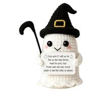 Knitted Encouragement Doll Crochet Inspirational Holiday Desktop Decoration