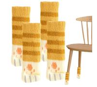 Knitted Table Leg Furniture Socks With - Chair Leg Socks 4pcs Double Layer
