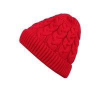 Knitted Winter Beanie - One Size, Acrylic Wool Blend, Cuffed Style, Extreme Cold Weather