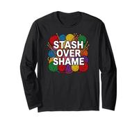 Knitter Yarn Hoarder Stash Over Shame Crochet Maglia a Manica