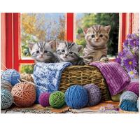 Knittin' Kittens EuroGraphics Knittin' Kittens 500-Piece Puzzle 500 Piece Puzzle