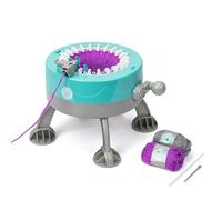 Knitting Circle Stazione per Bambini, Kit per Principianti, Piccola Macchina per Maglieria, Guanti a Maglia, Cappelli e Sciarpe con Filati Bicolore