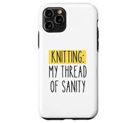Knitting Funny Humor Craft Enthusiast Yarn Lover Citazione fai da te Custodia per iPhone 11 Pro