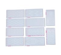 Knitting Machine Punch Cards Professional Durable Plastic Knitting Flower Cards Set of 10 Patterns for Silver Reed Knitting Machine Multifunctional Stitch Work