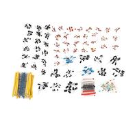 knitting machine Set da 1400 Pezzi Componenti Elettronici Resistore a Film Metallico Condensatore Elettrolitico Ceramico Transistor Kit Diodi LED Per Custodia Fai-da-te Inclusa
