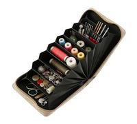 Knitting Needle Storage Case, Lightweight Travel Organizer, Multi-Pocket Yarn Holder with Elastic, Compact Craft Bag with Divider, Modern Crochet Design, Home Accessories for Gatherings Outdoor School