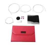 Knitting Needles Set, Stainless Steel Knitting Needles, 3 to 10mm Circular Knitting Needles Set, Ergonomic Handle Circular Needle Set with Storage Bag