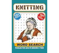 Knitting Word Search Puzzle Book: Word Search with Easy to Read Print about Knitting, Crafting, Crochet and More| 6x9 inches, 120 Pages| 50+ Puzzles... Gift for Vacation