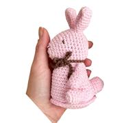 KNITTY CRITTERS Hello Crafts - Kit Amigurumi - Coniglietto Cioccolato Rosa - Kit uncinetto