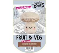 KNITTY CRITTERS Hello Crafts - Kit per uncinetto a forma di fungo