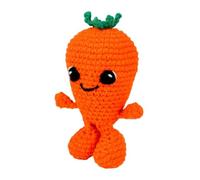 KNITTY CRITTERS Hello Crafts - Kit per uncinetto con teste di frutta e verdura, torta di carote