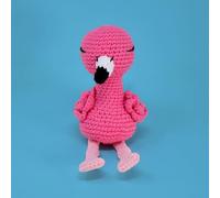 KNITTY CRITTERS Hello Crafts - Pouch Pals - Felicity Flamingo - Kit uncinetto