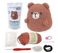 KNITTY CRITTERS - Pouch Pals Crochet Kit - Billy l'Orso