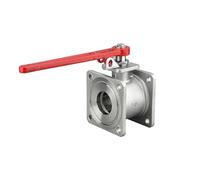 KNIUWMBMH Valvola a Sfera flangiata Quadrata in Acciaio Inossidabile 304, valvola di intercettazione DN50/DN65/DN80/DN100(DN65)