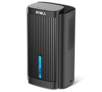 KNKA Deshumidificateur, Déshumidificateur Anti Moisissure, 1,1 l/jour, Desumificateur Maison pour Chambres et sous-sols de Moins de 30m², avec Mode Sommeil, consommation énergétique de 0,2 €/h, Noir