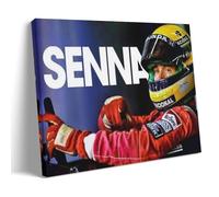 KNKncnv Ayrton Senna Art, poster decorativo da parete, per soggiorno, camera da letto, decorazione moderna per camera da letto, 20 x 30 pollici (50 x 75 cm)