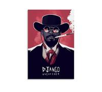 KNKncnv Django Unchained Movie Poster decorativo da parete, per soggiorno, camera da letto, decorazione moderna per camera da letto, 30 x 45 cm