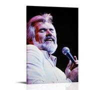 KNKncnv Kenny Rogers - Poster decorativo da parete, per soggiorno, camera da letto, decorazione moderna per camera da letto, 20 x 30 pollici (50 x 75 cm)